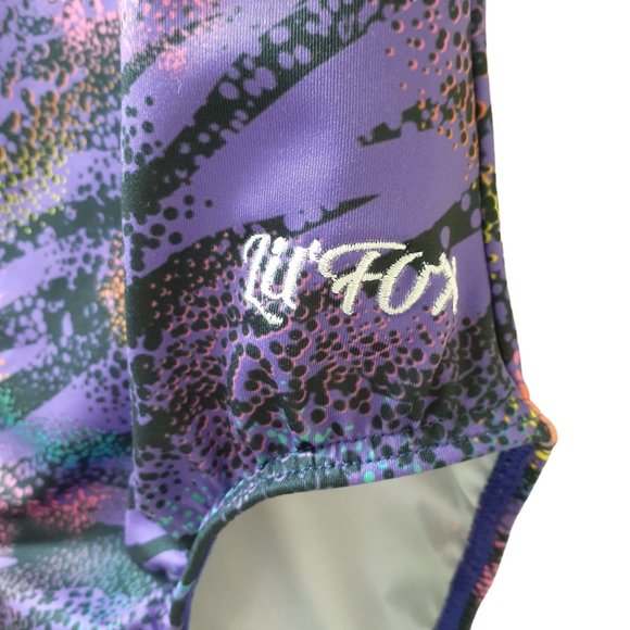 LIL'FOX Gymnastics Leotards for Girls - PRINTS - Kids Dance, Tumbling, Acrobatic - Picture 3 of 3